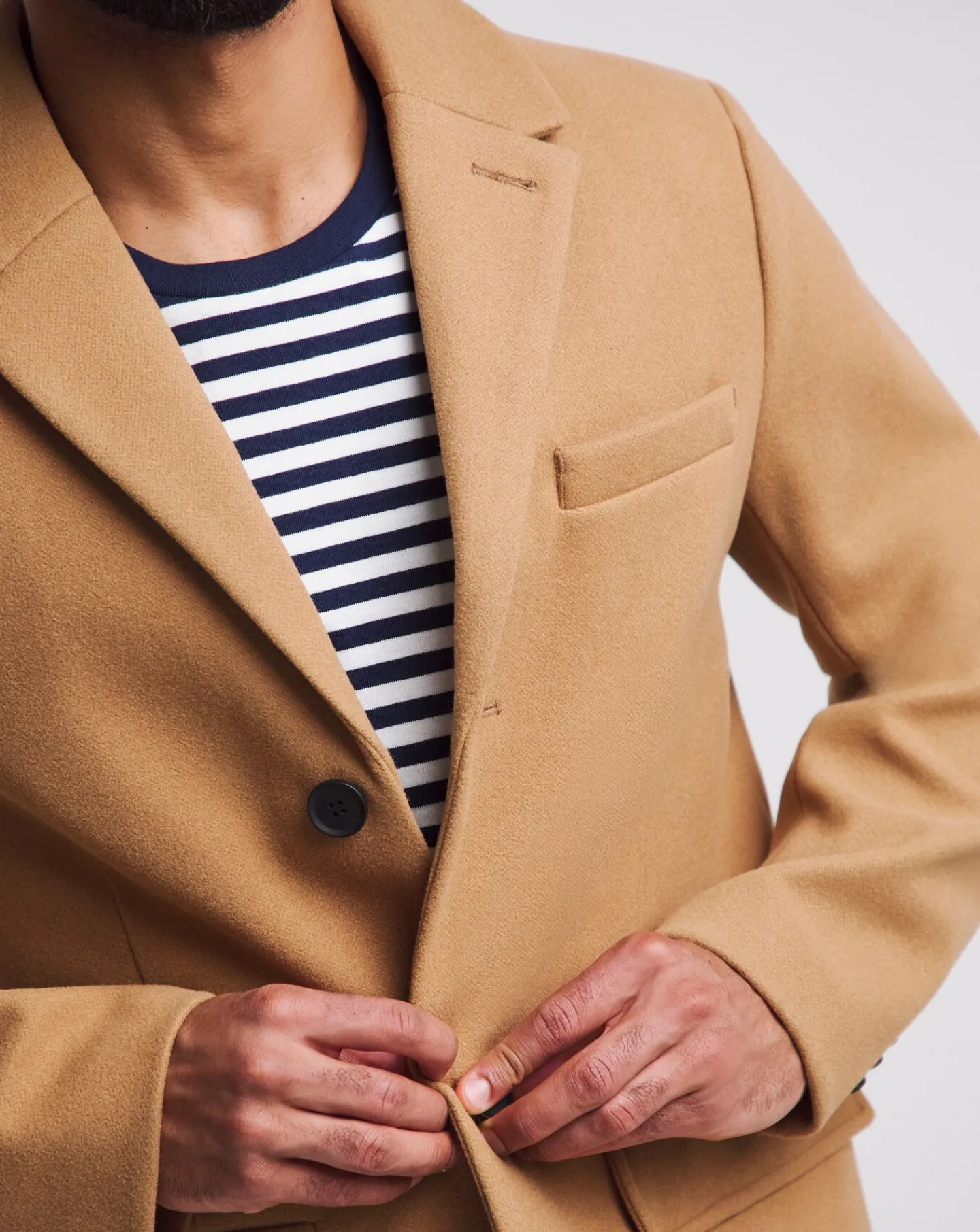 Jacamo Faux Wool Overcoat