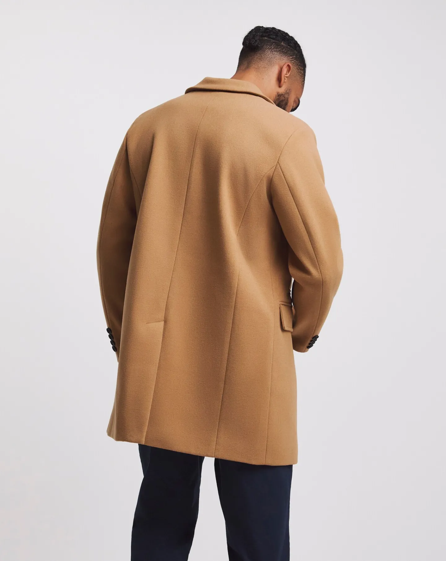 Jacamo Faux Wool Overcoat