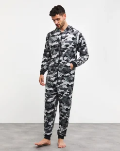 Jacamo Camo Fleece Onesie