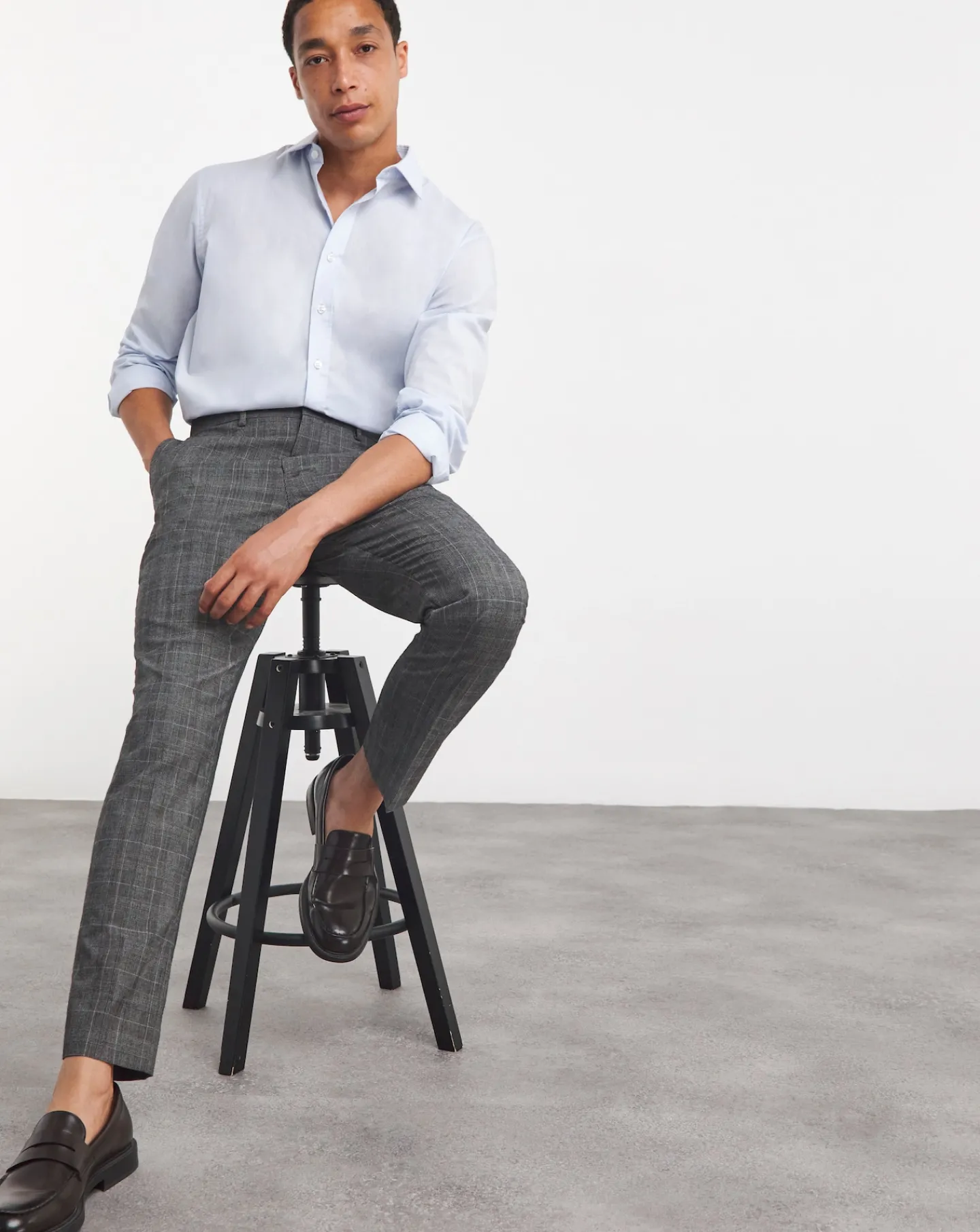 Jacamo Prince of Wales Check Relaxed Suit Trouser