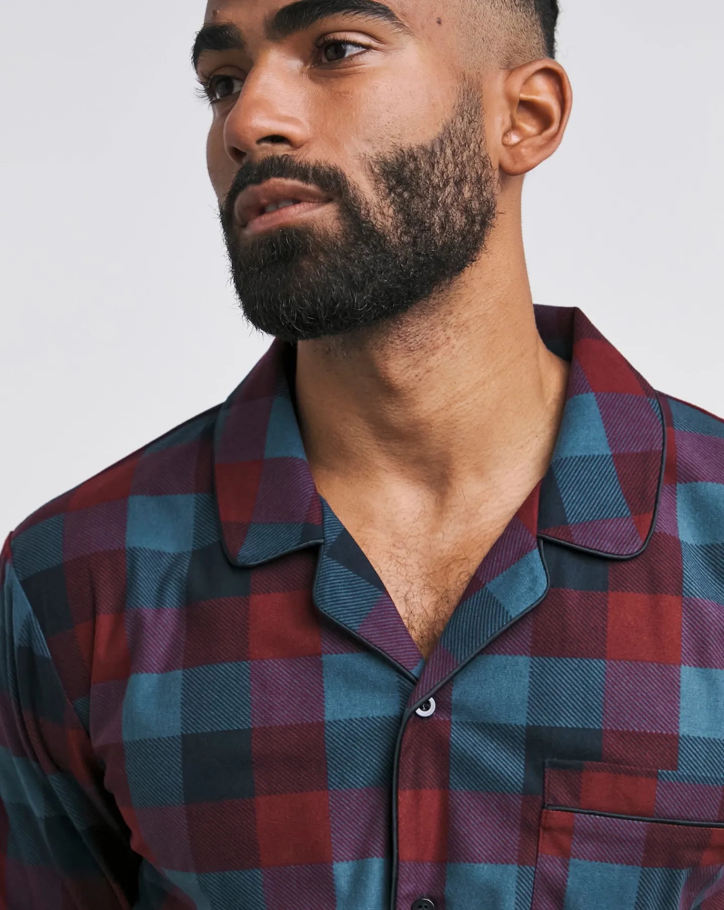 Jacamo Check Fleece Pyjama Set