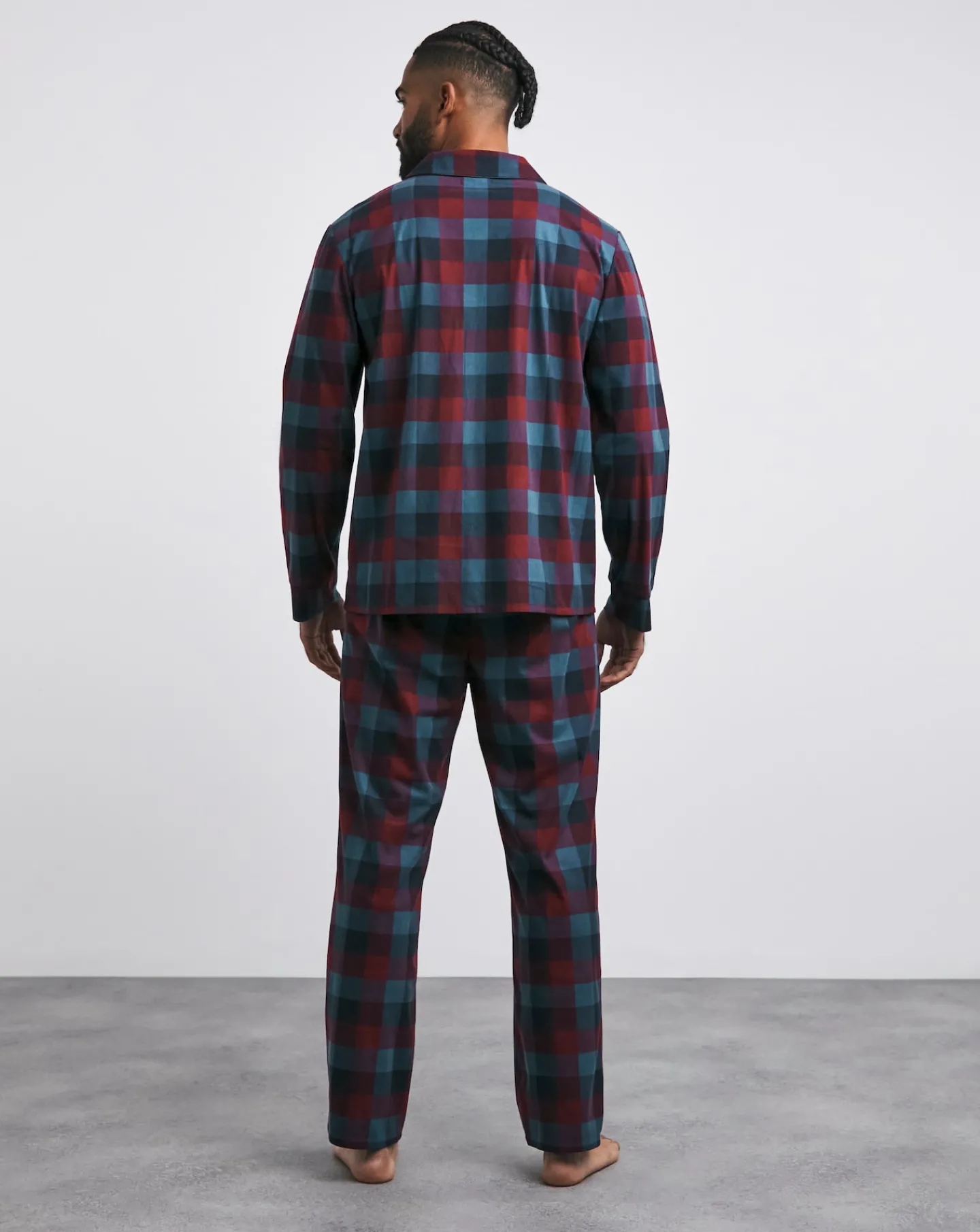 Jacamo Check Fleece Pyjama Set