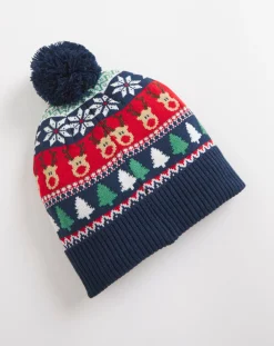 Jacamo Christmas Fairisle Bobble Hat