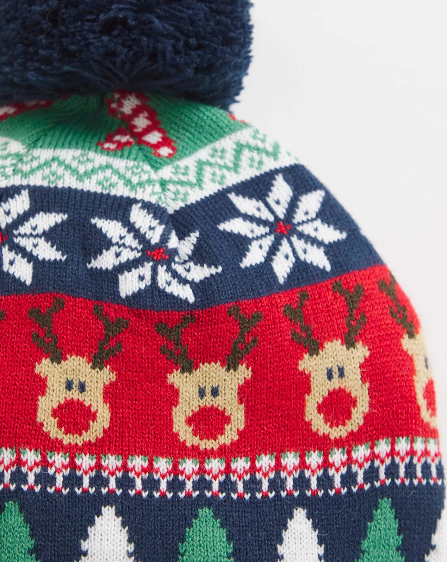 Jacamo Christmas Fairisle Bobble Hat