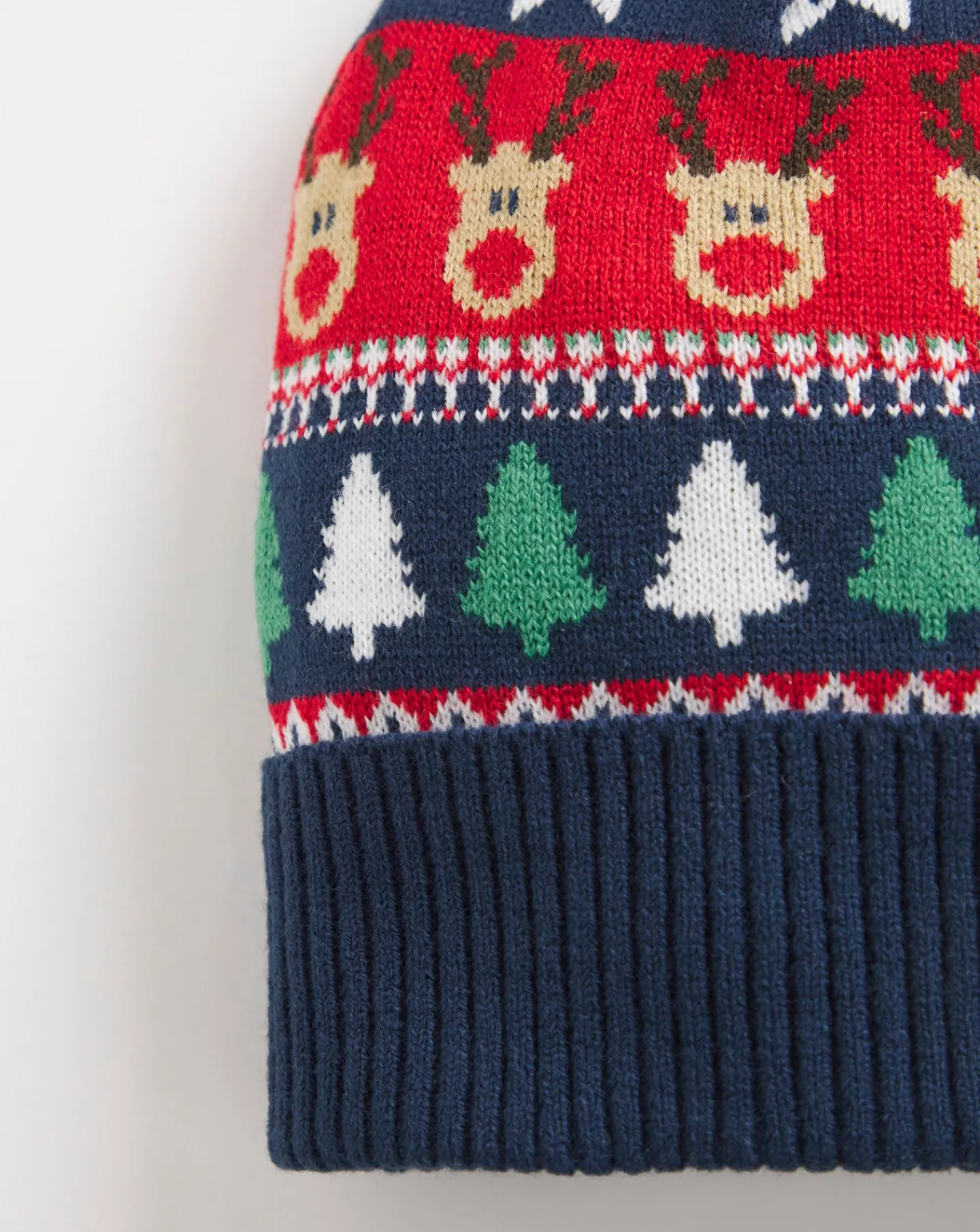 Jacamo Christmas Fairisle Bobble Hat