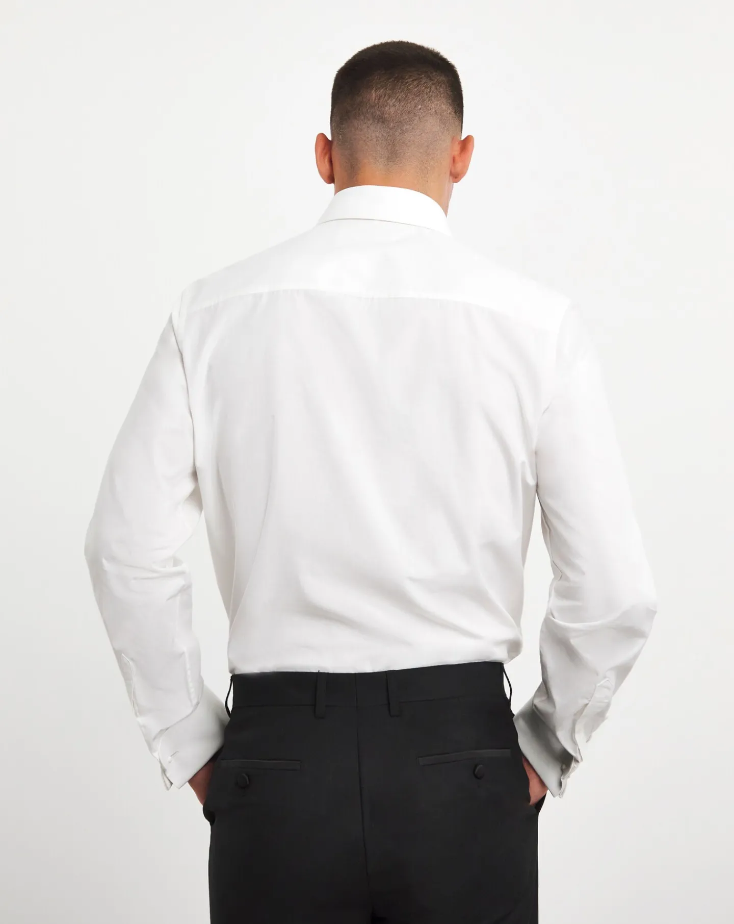 Jacamo Cotton Poplin Dinner Shirt Set With Bow Tie