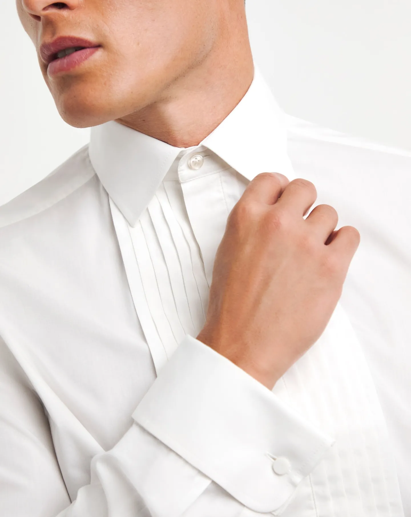 Jacamo Cotton Poplin Dinner Shirt Set With Bow Tie