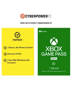 CyberPowerPC Eurus AMD Ryzen 5 5600G, 8GB RAM, 500GB NVMe SSD Gaming Bundle