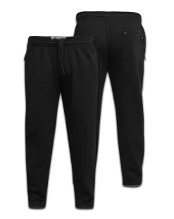 D555 Albert Heavy Weight Jogging Bottom With Open Hem & Zipper Pockets