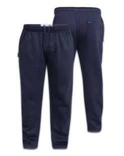 D555 Albert Heavy Weight Jogging Bottom With Open Hem & Zipper Pockets