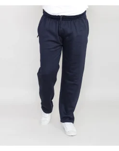 D555 Albert Heavy Weight Jogging Bottom With Open Hem & Zipper Pockets
