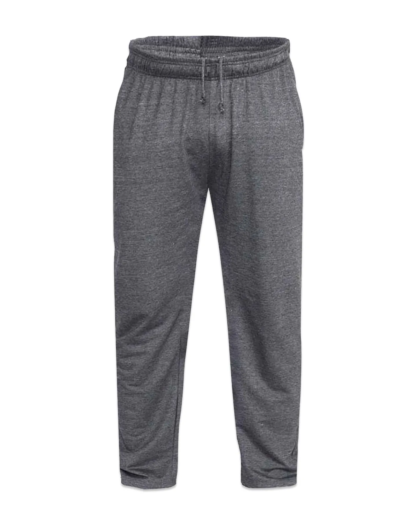 D555 Rory Lightweight Cotton Jogging Bottom With Open Hem & Zipper Pockets Grey