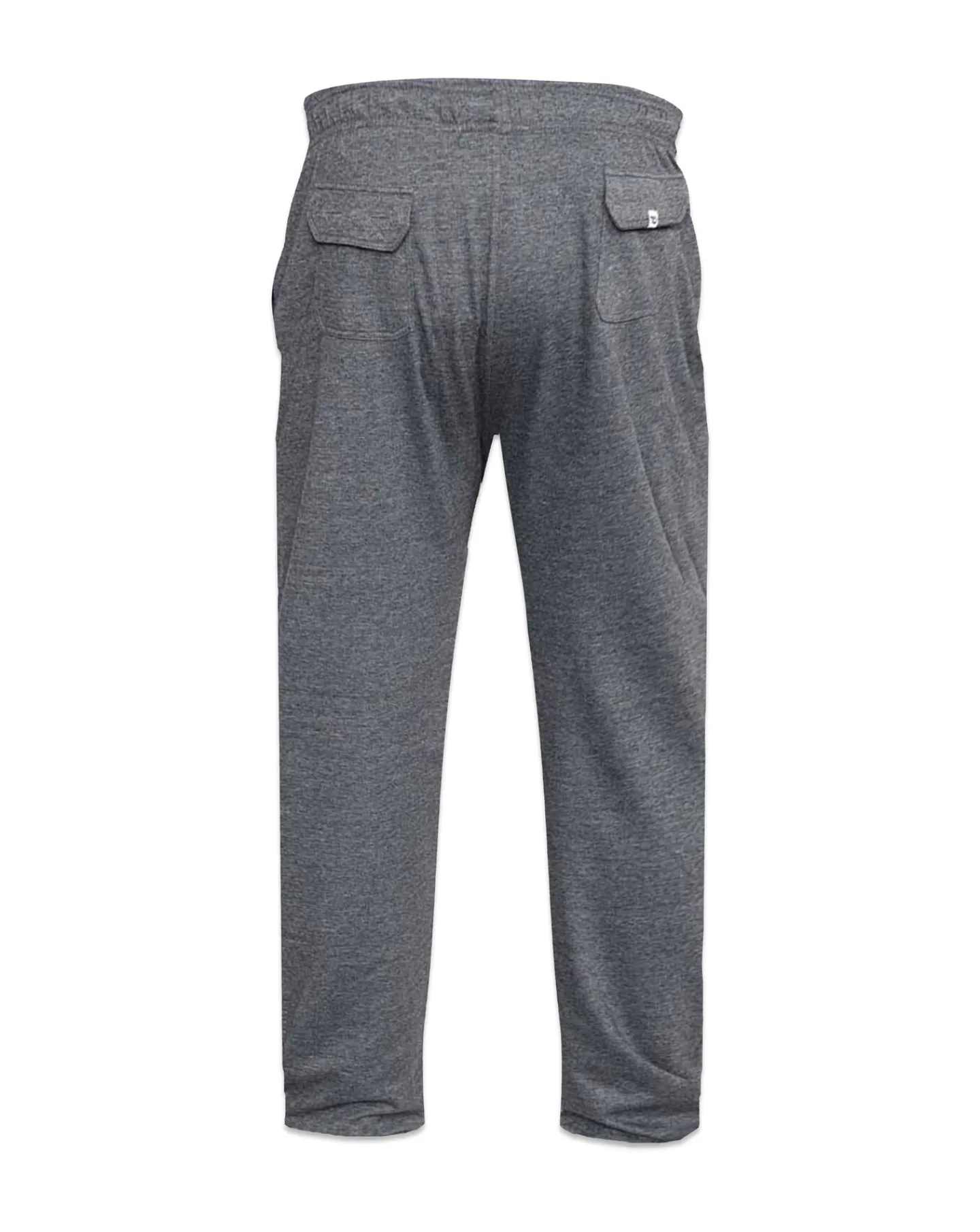 D555 Rory Lightweight Cotton Jogging Bottom With Open Hem & Zipper Pockets Grey