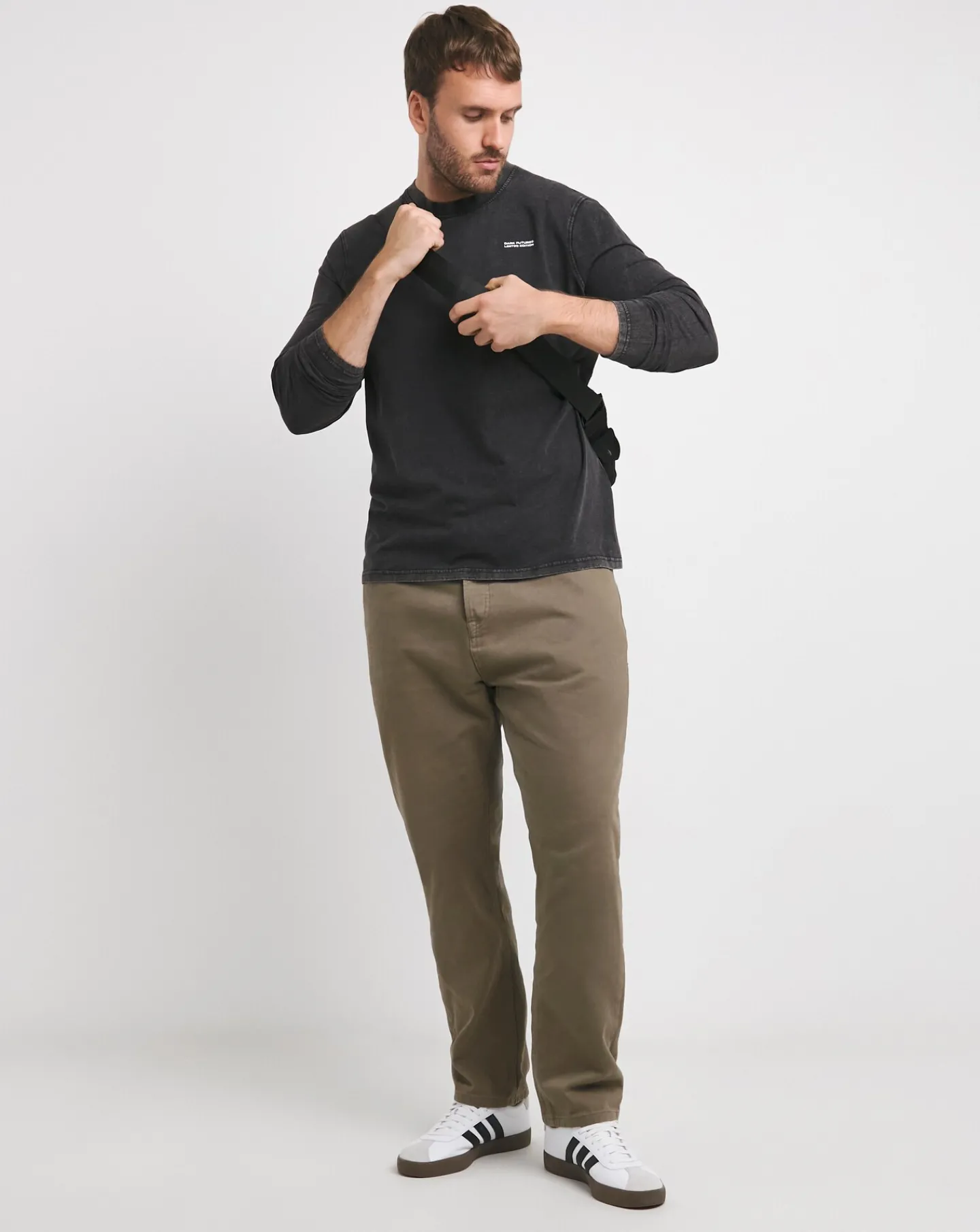 Jacamo Dark Futures Long Sleeve Dyed T-Shirt Long