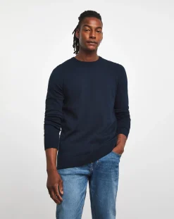 Jacamo Dark Cotton Crew Neck Jumper