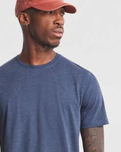 Jacamo Denim Marl Crew Neck T-Shirt Long