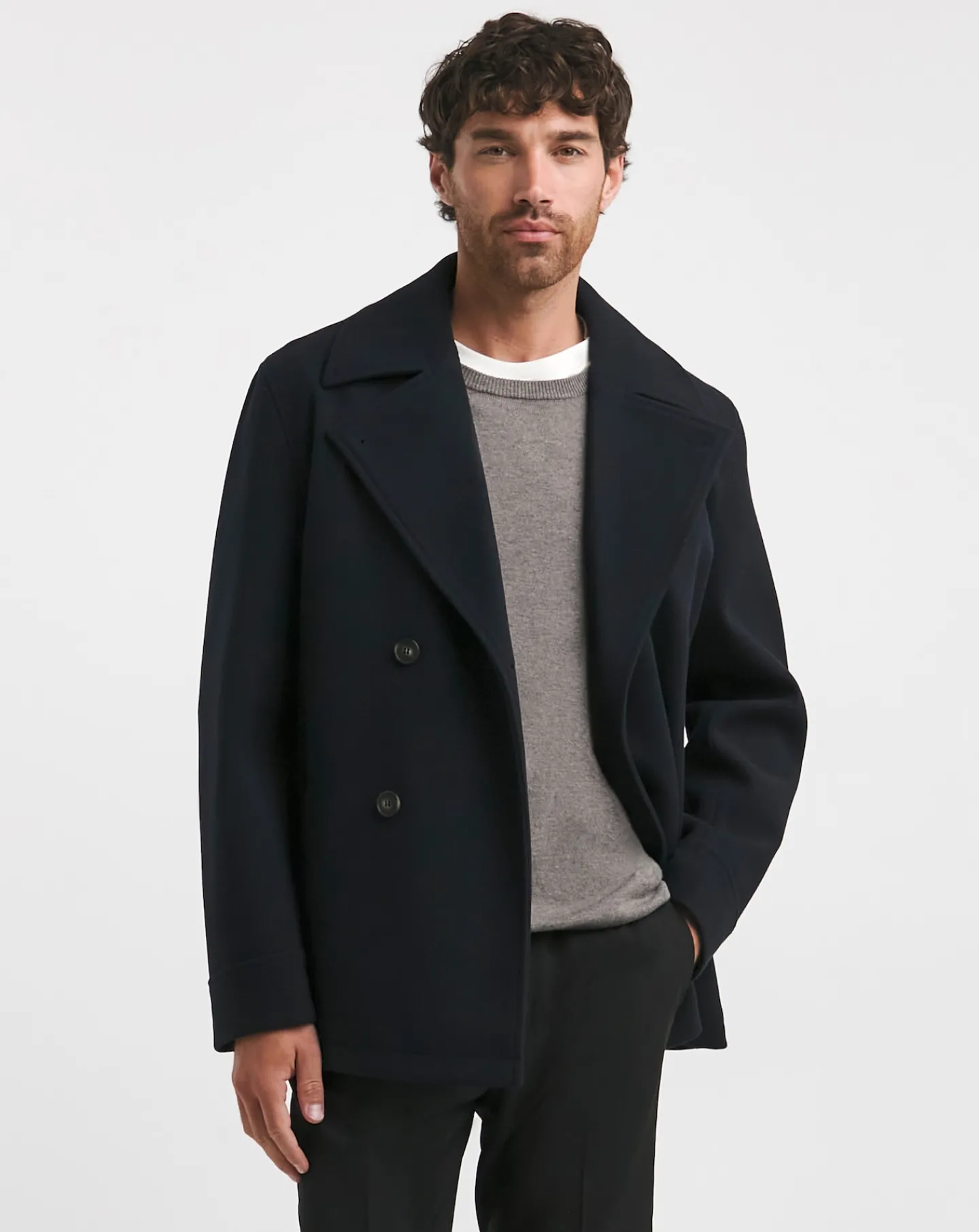 Jacamo Double Breasted Pea Coat