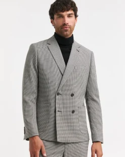 Jacamo Double Breasted Puppytooth Blazer