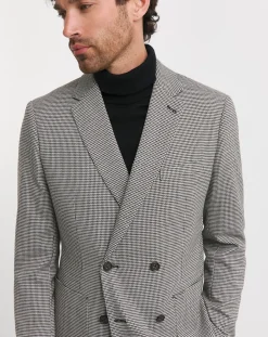 Jacamo Double Breasted Puppytooth Blazer
