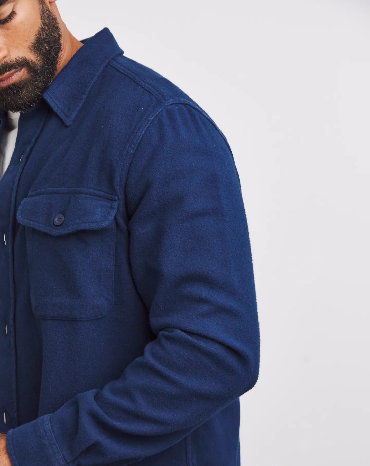 Jacamo Double Pocket Heavy Brushed Flannel Shirt