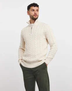 Jacamo Cable Knit 1/4 Zip