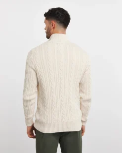 Jacamo Cable Knit 1/4 Zip