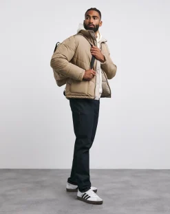 Jacamo Funnel Neck Reversible Puffer Coat