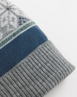 Jacamo Fairisle Bobble Hat