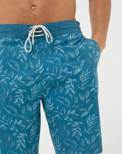 FatFace Camber Leaf Print Swim Shorts