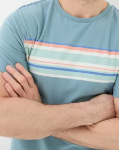 FatFace Chest Stripe T-Shirt