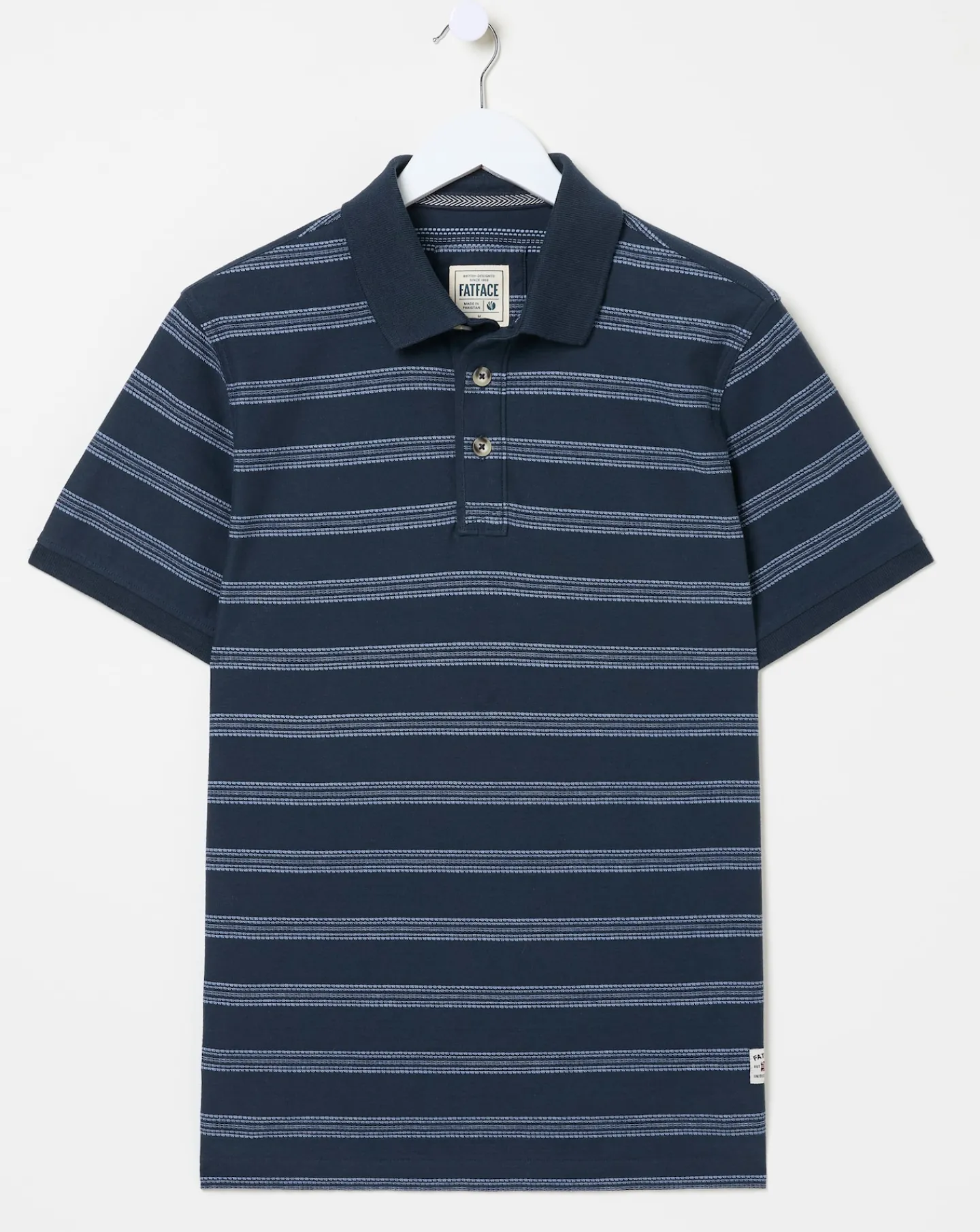 FatFace Harris Jacquard Stripe Polo