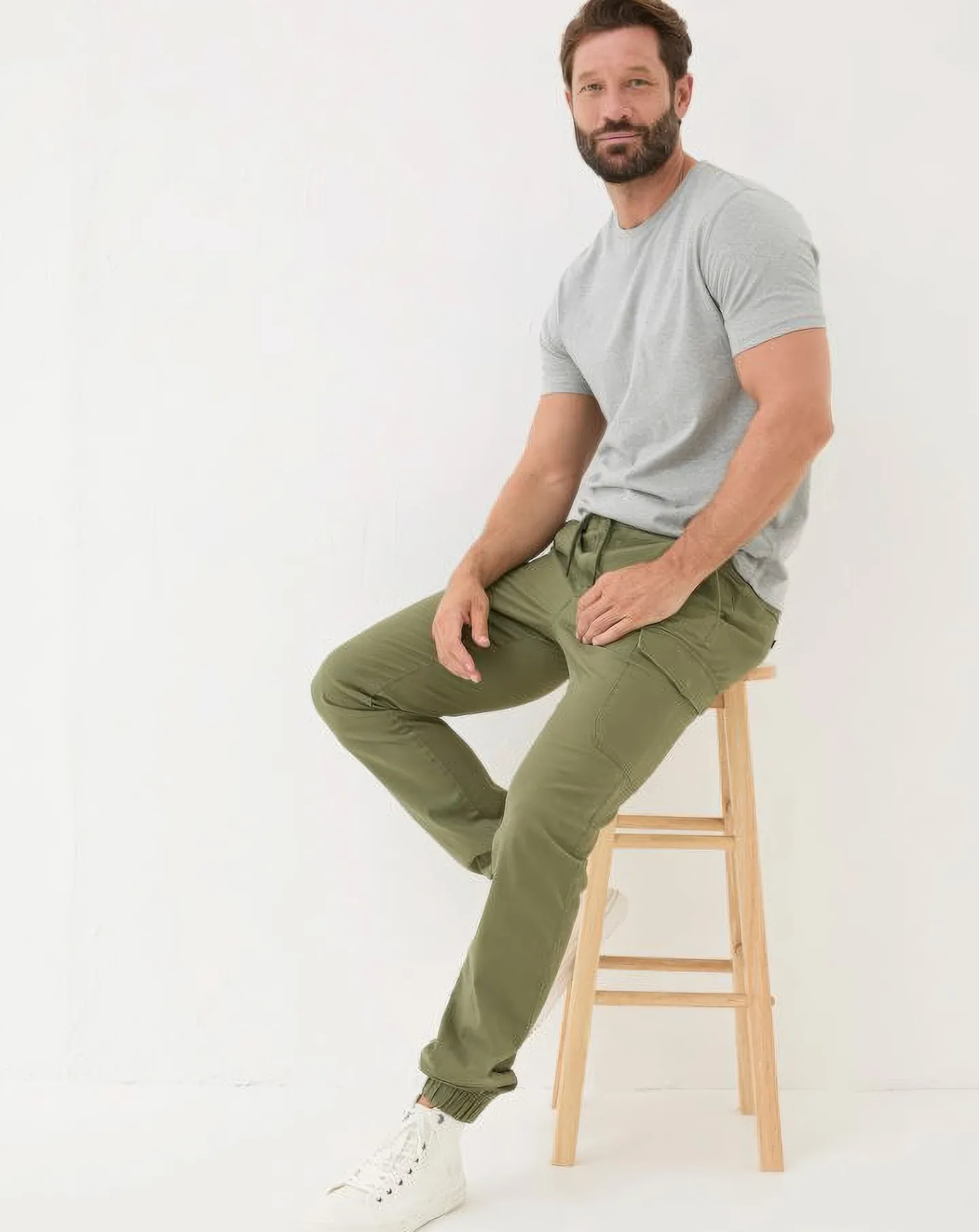 FatFace Kent Cuffed Cargo Trousers