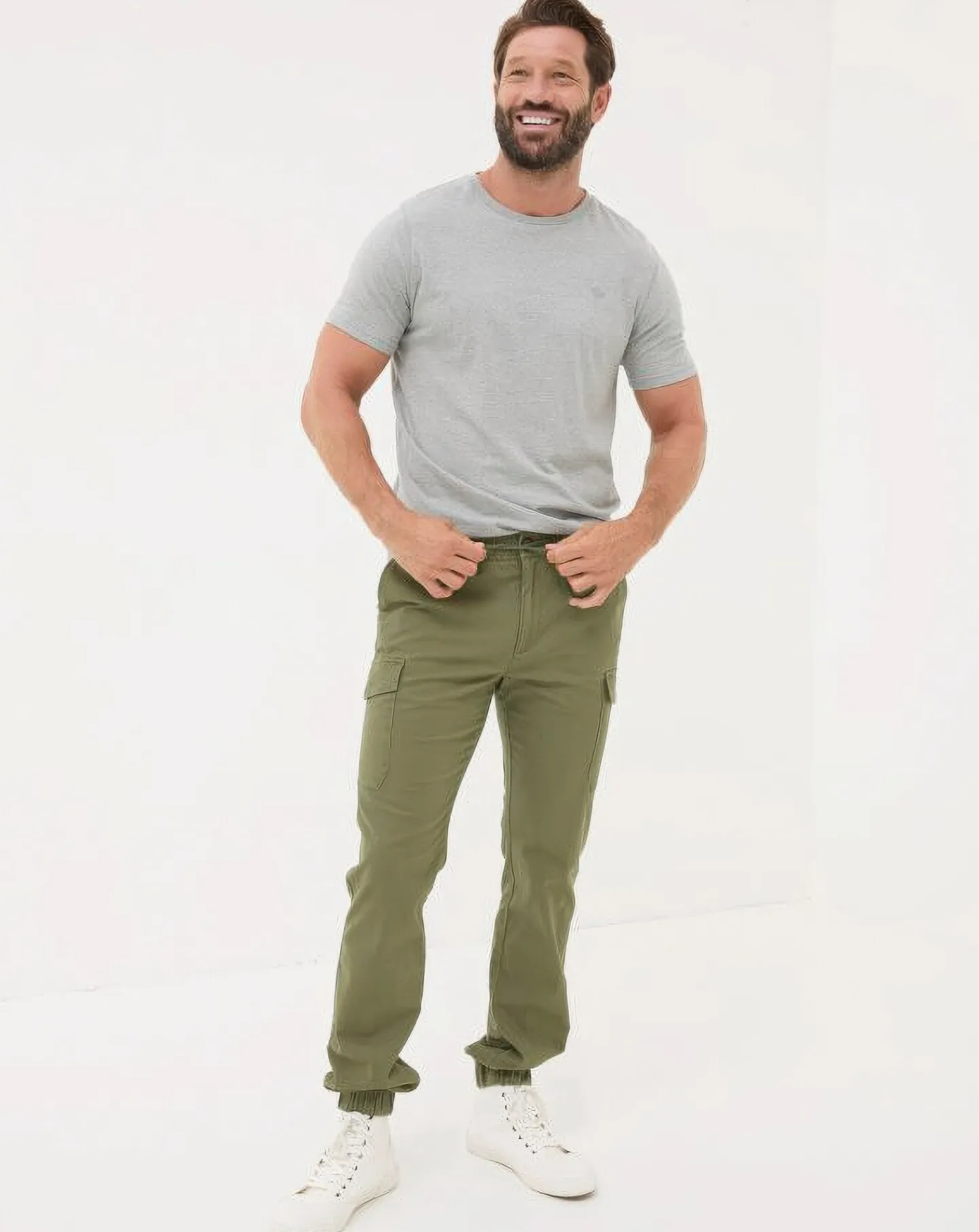 FatFace Kent Cuffed Cargo Trousers