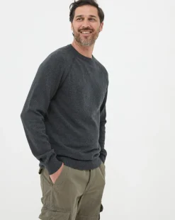 FatFace Rye Cashmere Cotton Crew Neck Jumper