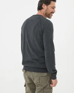 FatFace Rye Cashmere Cotton Crew Neck Jumper