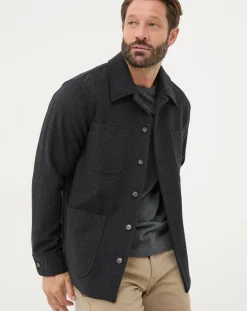 FatFace Wool Check Worker Jacket