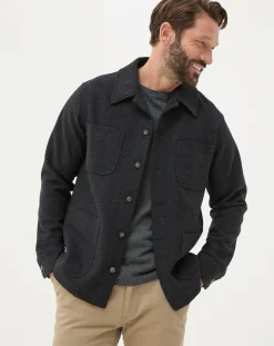 FatFace Wool Check Worker Jacket
