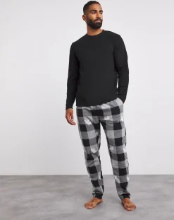 Jacamo Fleece Check Christmas PJ Set