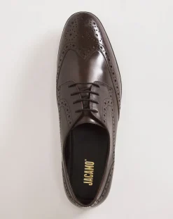 Jacamo Formal Leather Brogue Wide