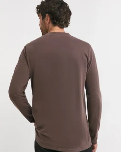 Jacamo Garment Dyed Long Sleeve T-Shirt Long
