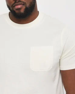 Jacamo Garment Dyed Pocket T-Shirt Long