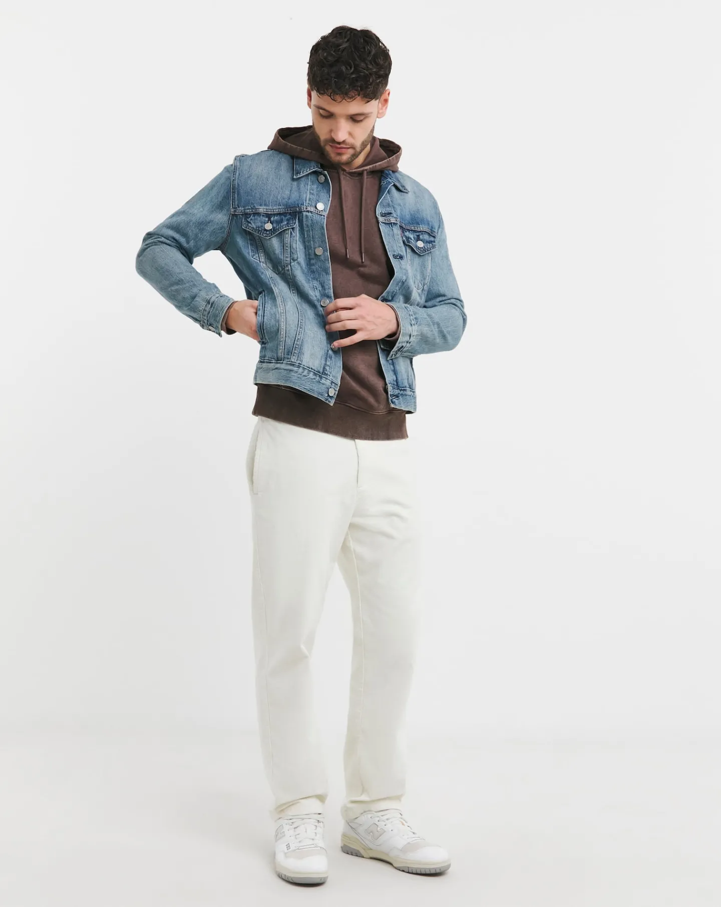 Jacamo Garment Dyed Relax Fit Overhead Hoodie