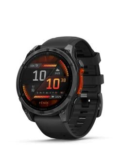 Garmin Fenix 8 47mm Amoled Smart Watch - Slate Grey with Silicone Band