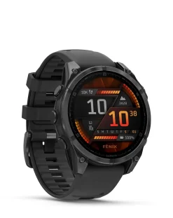 Garmin Fenix 8 47mm Amoled Smart Watch - Slate Grey with Silicone Band