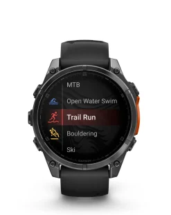 Garmin Fenix 8 47mm Amoled Smart Watch - Slate Grey with Silicone Band