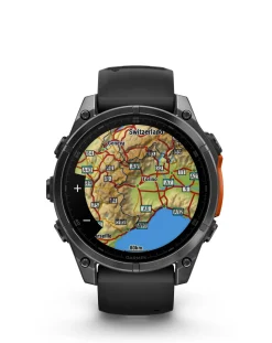 Garmin Fenix 8 47mm Amoled Smart Watch - Slate Grey with Silicone Band