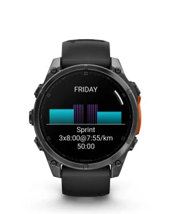 Garmin Fenix 8 47mm Amoled Smart Watch - Slate Grey with Silicone Band