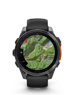 Garmin Fenix 8 47mm Amoled Smart Watch - Slate Grey with Silicone Band