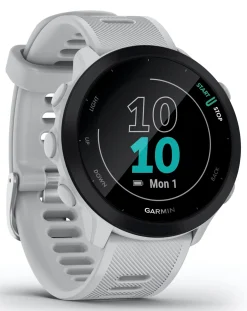 Garmin Forerunner 55 GPS Running Smart Watch - White
