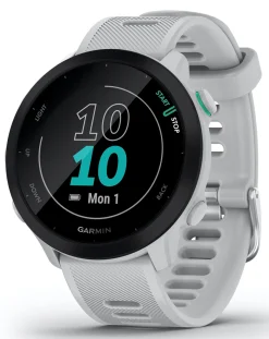 Garmin Forerunner 55 GPS Running Smart Watch - White